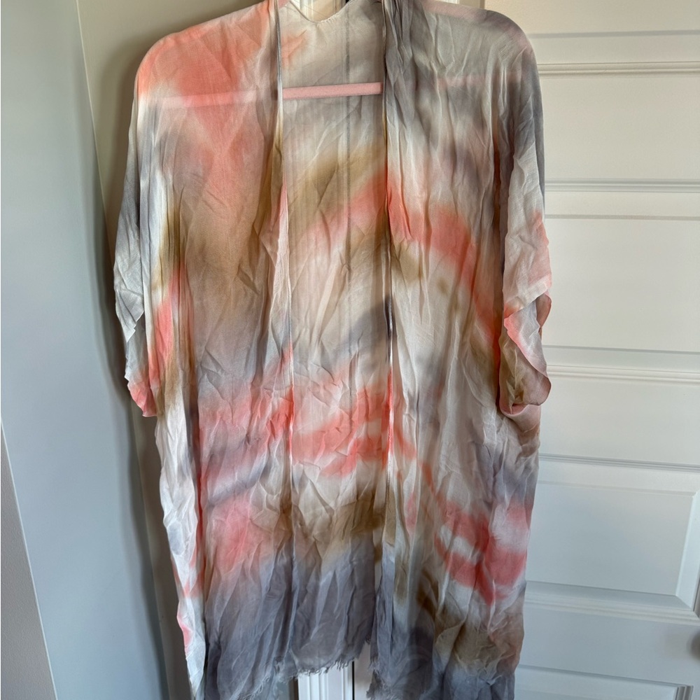 Colorful Tie-Dye Kimono